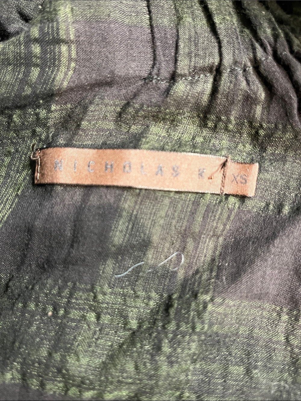 Nicholas K x Free People Green Plaid Maxi Skirt! XS - Picture 6 of 7